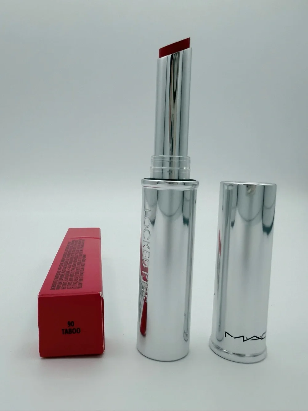 MAC Locked Kiss 24HR Lipstick - Shade 90 Taboo (Full Size, NIB)